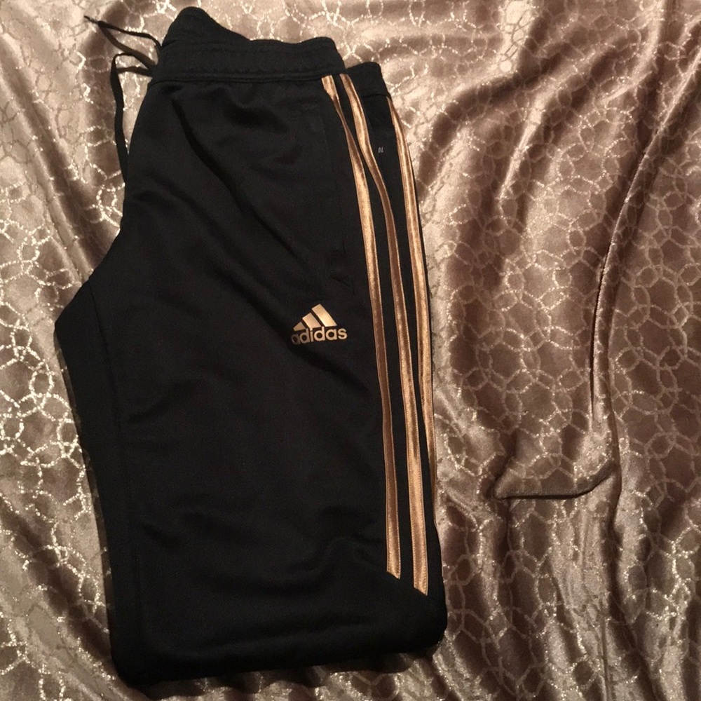 Black & Gold ADIDAS Joggers